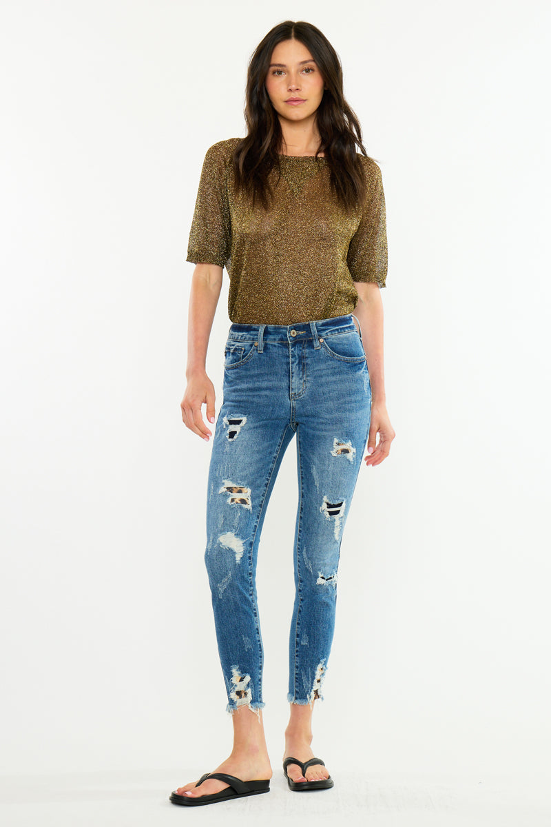 Carlita High Rise Ankle Skinny