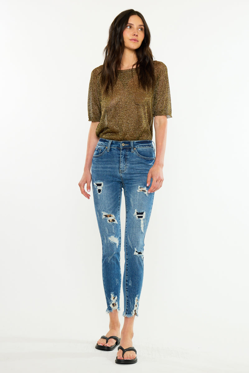 Carlita High Rise Ankle Skinny
