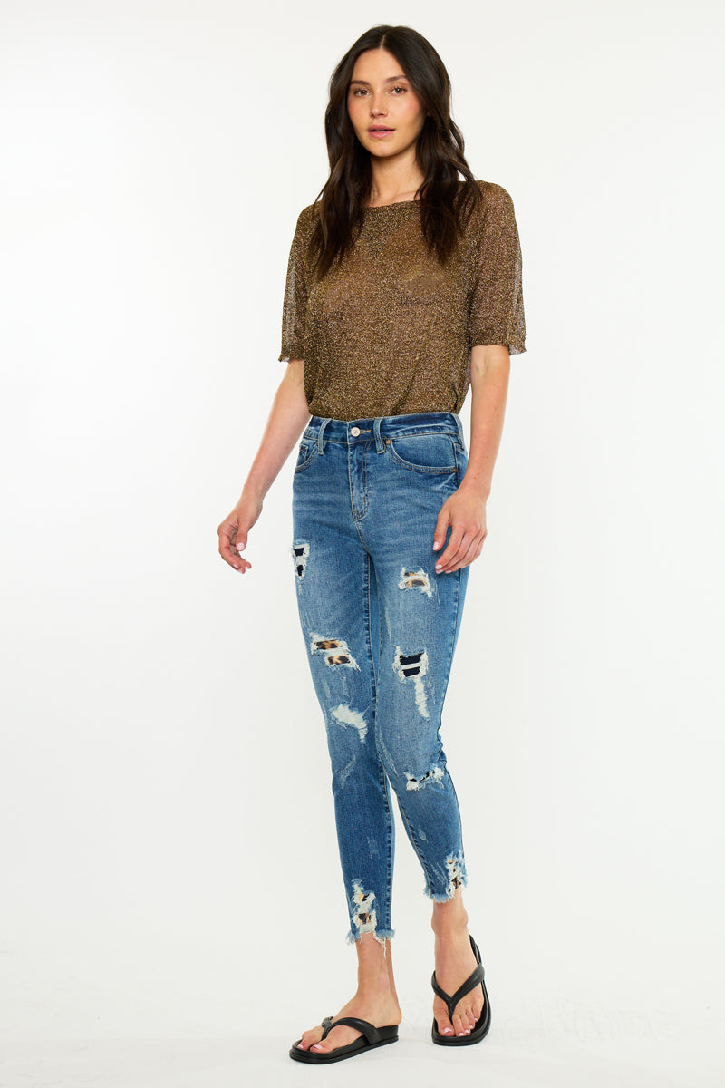 Carlita High Rise Ankle Skinny