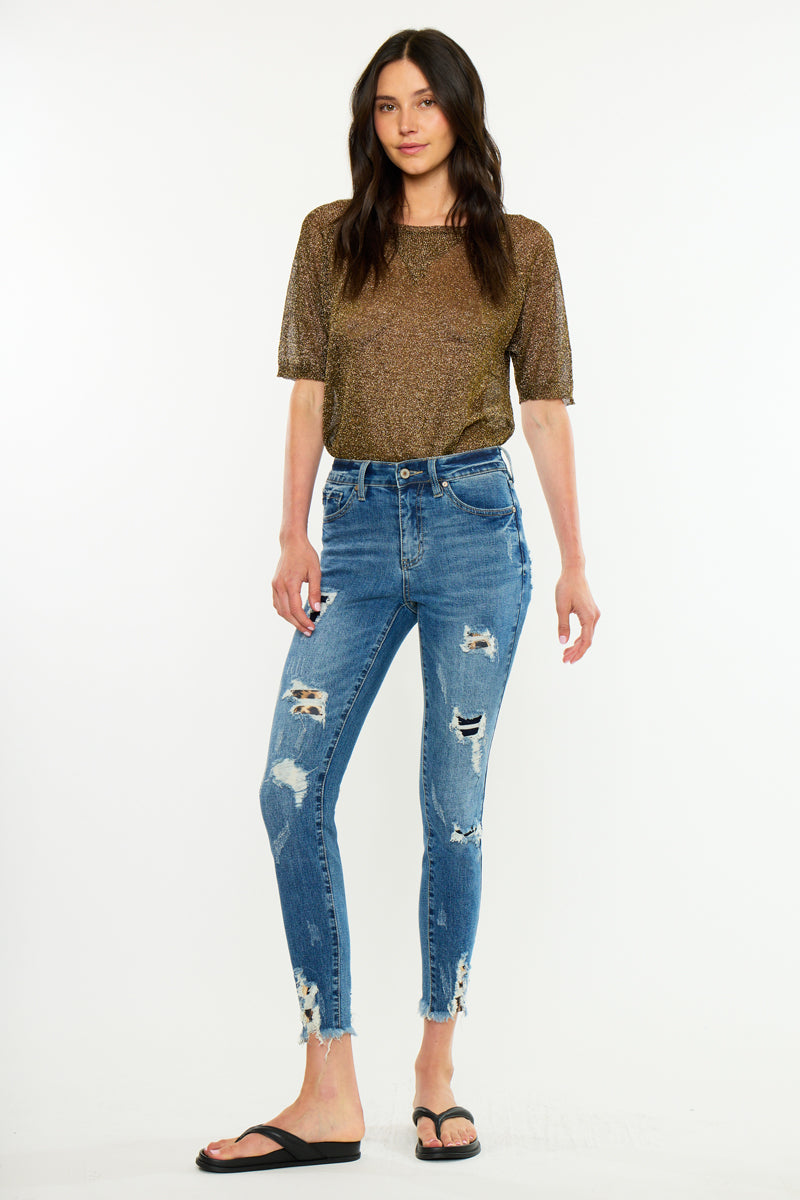 Carlita High Rise Ankle Skinny