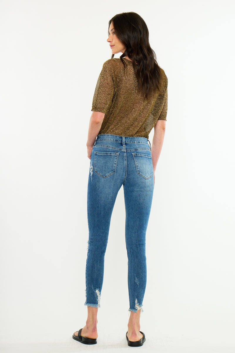 Carlita High Rise Ankle Skinny