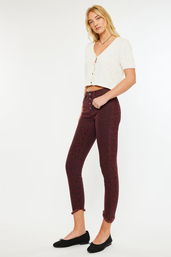 Tayona High Rise Cropped Skinny Jeans - Official Kancan USA