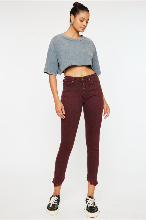Tayona High Rise Cropped Skinny Jeans - Official Kancan USA