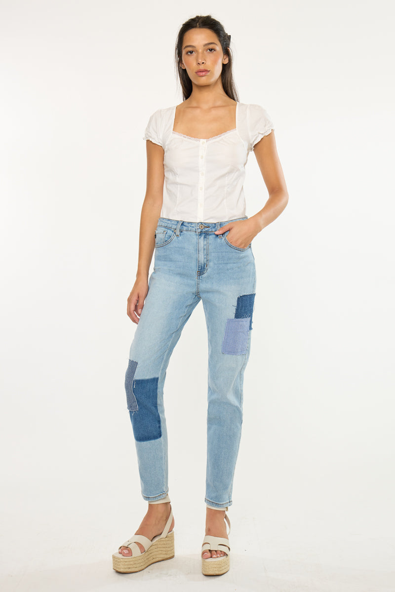 Nami High Rise Mom Jeans – Kancan USA