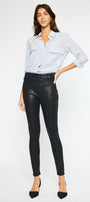 Georgie High Rise Coated Super Skinny Jeans - Official Kancan USA