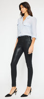 Georgie High Rise Coated Super Skinny Jeans - Official Kancan USA