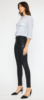 Georgie High Rise Coated Super Skinny Jeans - Official Kancan USA