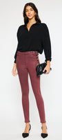 Georgie High Rise Coated Super Skinny Jeans - Official Kancan USA