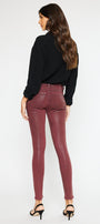 Georgie High Rise Coated Super Skinny Jeans - Official Kancan USA