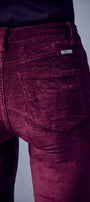 Ginny Mid Rise Velvet Ankle Skinny Pants - Official Kancan USA