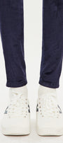 Ginny Mid Rise Velvet Ankle Skinny Pants - Official Kancan USA