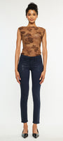 Mellie High Rise Coated Skinny Jeans - Official Kancan USA
