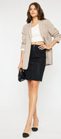 Zane High Rise Coated Midi Skirt - Official Kancan USA