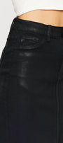 Zane High Rise Coated Midi Skirt - Official Kancan USA