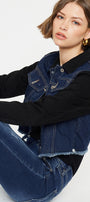 Asteria Cropped Two-Tone Jacket - Official Kancan USA