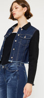 Asteria Cropped Two-Tone Jacket - Official Kancan USA