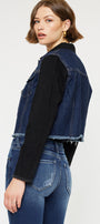 Asteria Cropped Two-Tone Jacket - Official Kancan USA