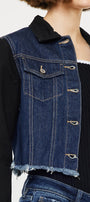Asteria Cropped Two-Tone Jacket - Official Kancan USA