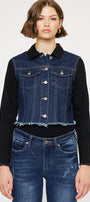 Asteria Cropped Two-Tone Jacket - Official Kancan USA