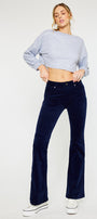 Lunita High Rise Corduroy Skinny Flare - Official Kancan USA