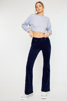  Lunita High Rise Corduroy Skinny Flare - Official Kancan USA