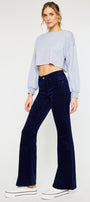 Lunita High Rise Corduroy Skinny Flare - Official Kancan USA