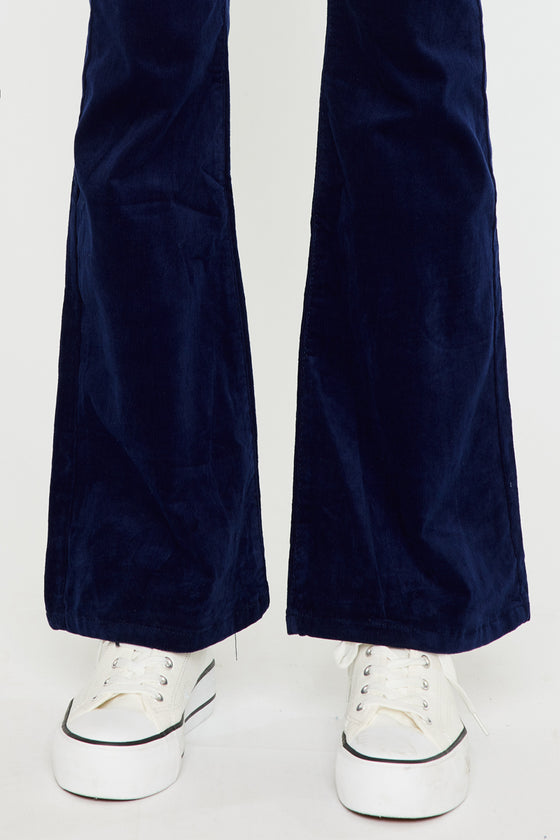 Lunita High Rise Corduroy Skinny Flare - Official Kancan USA