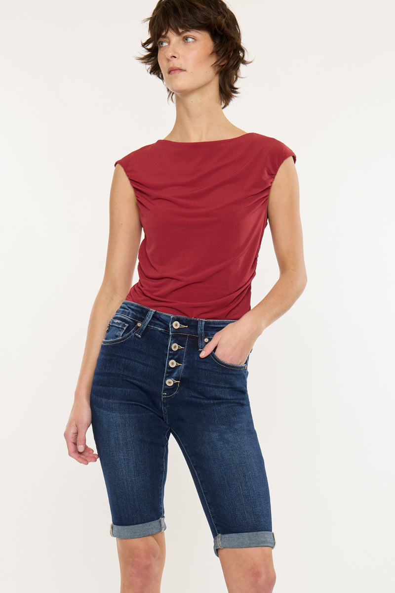 Jamie High Rise Bermuda Shorts - Official Kancan USA