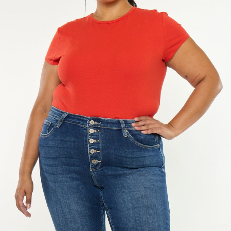 Tatiana High Rise Bermuda Shorts (Plus Size) - Official Kancan USA