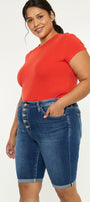 Tatiana High Rise Bermuda Shorts (Plus Size) - Official Kancan USA