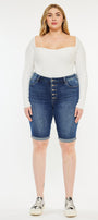Tatiana High Rise Bermuda Shorts (Plus Size) - Official Kancan USA