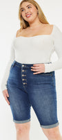 Tatiana High Rise Bermuda Shorts (Plus Size) - Official Kancan USA