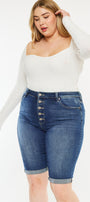 Tatiana High Rise Bermuda Shorts (Plus Size) - Official Kancan USA