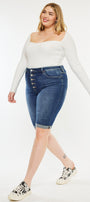 Tatiana High Rise Bermuda Shorts (Plus Size) - Official Kancan USA