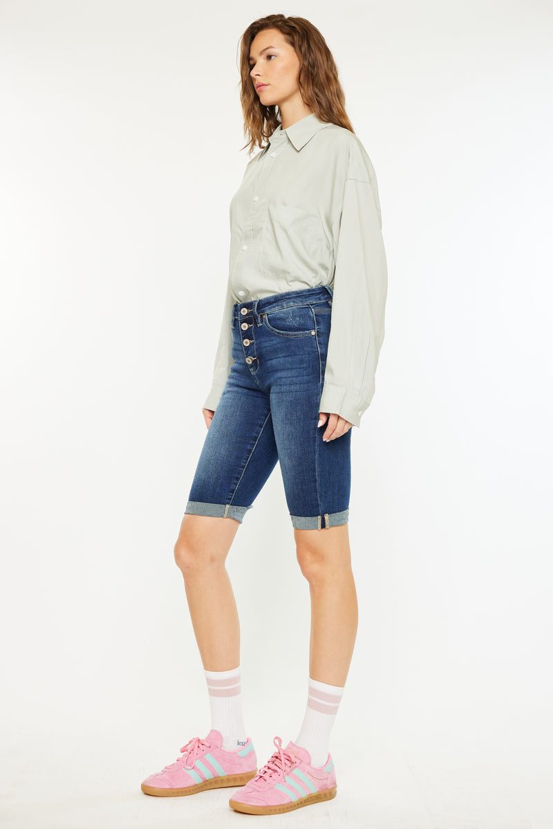 Jamie High Rise Bermuda Shorts - Official Kancan USA