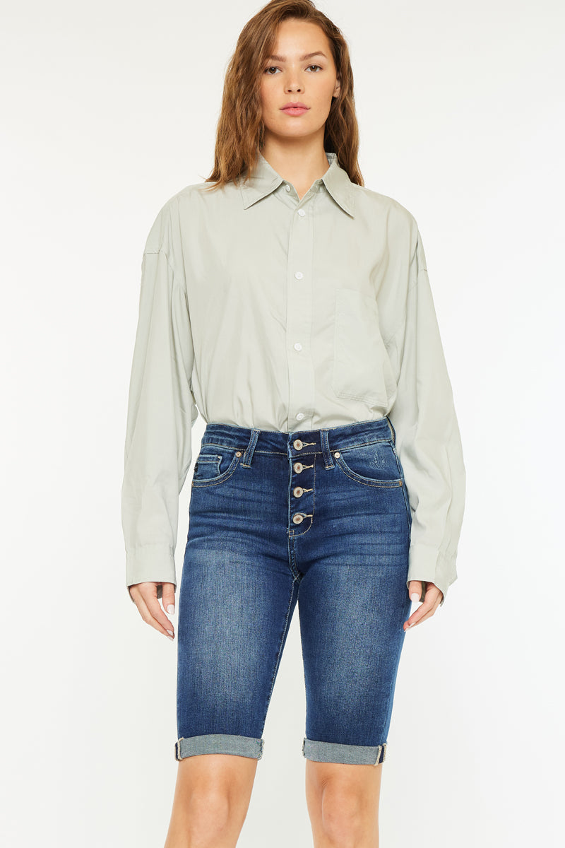 Jamie High Rise Bermuda Shorts - Official Kancan USA