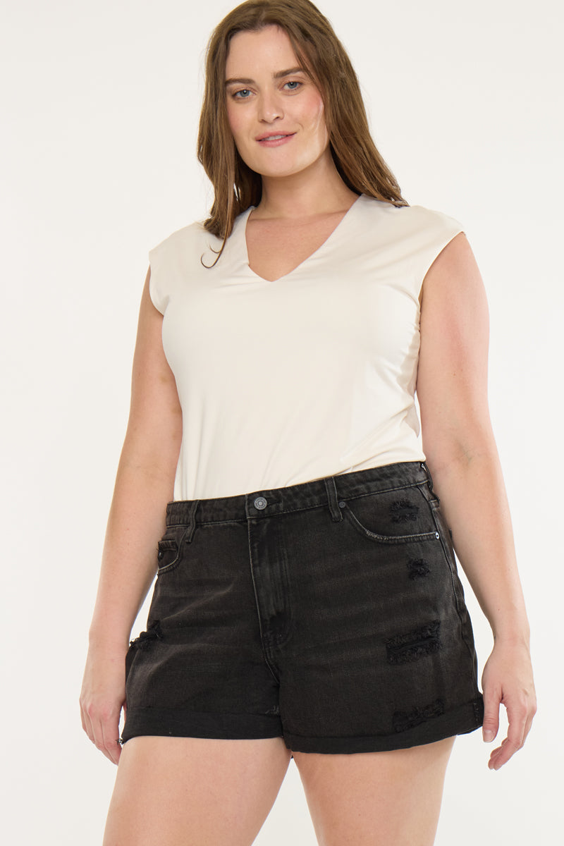 Monty Ultra High Rise Shorts (Plus Size)