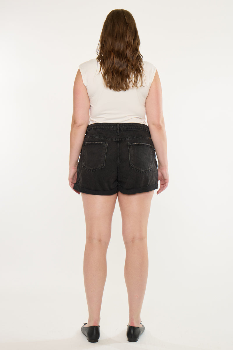 Monty Ultra High Rise Shorts (Plus Size) | Kancan USA Monty Ultra High Rise Shorts (Plus Size) | Kancan USA