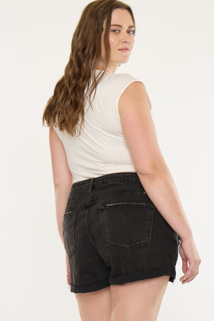 Monty Ultra High Rise Shorts (Plus Size) | Kancan USA