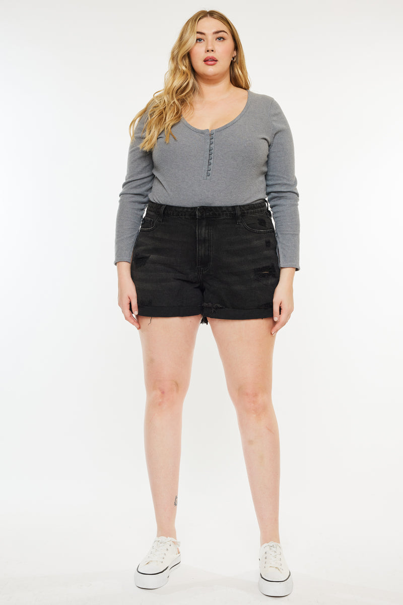 Monty Ultra High Rise Shorts (Plus Size) - Official Kancan USA