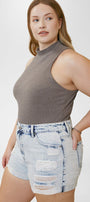Monty Ultra High Rise Shorts (Plus Size) - Official Kancan USA