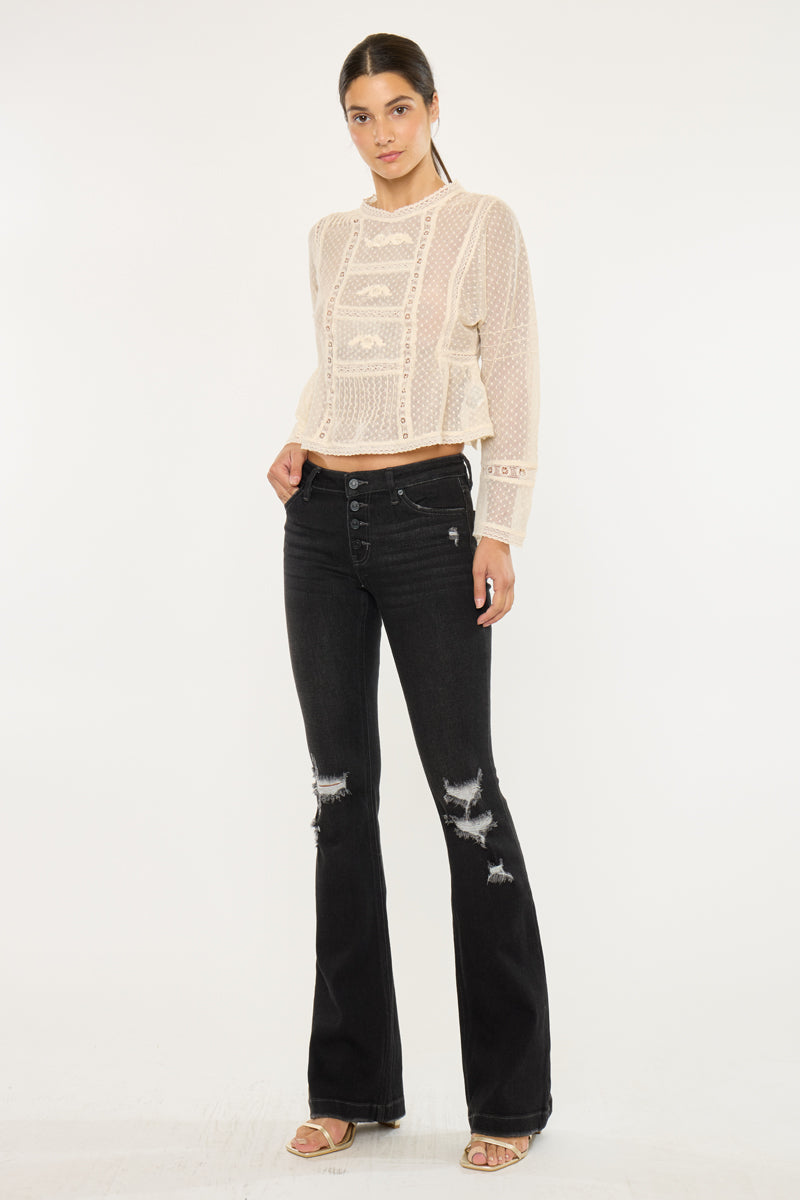 Harlo Mid Rise Flare Jeans - Official Kancan USA
