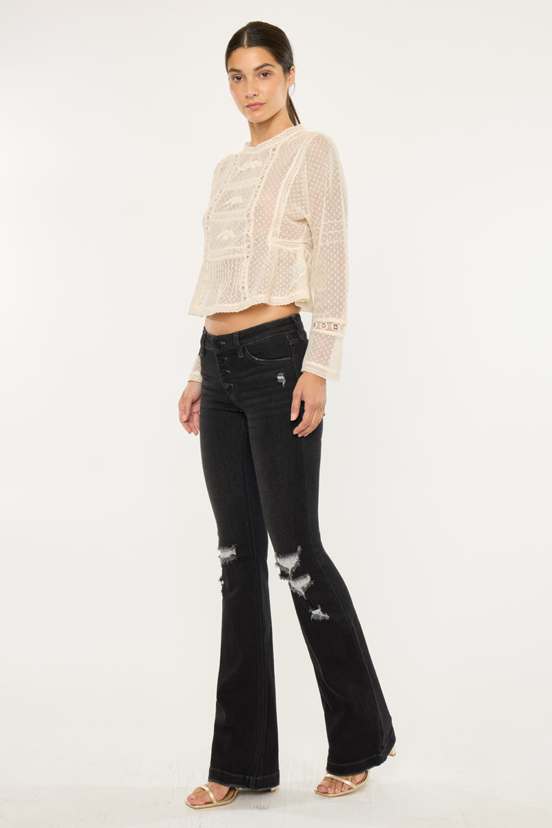 Harlo Mid Rise Flare Jeans - Official Kancan USA