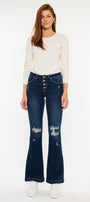Jaden Mid Rise Flare Jeans (Petite) - Official Kancan USA