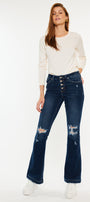 Jaden Mid Rise Flare Jeans (Petite) - Official Kancan USA