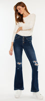 Jaden Mid Rise Flare Jeans (Petite) - Official Kancan USA