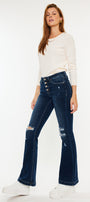 Jaden Mid Rise Flare Jeans (Petite) - Official Kancan USA