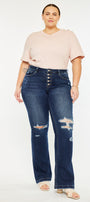 Harley Mid Rise Flare Jeans (Plus Size) - Official Kancan USA