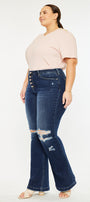Harley Mid Rise Flare Jeans (Plus Size) - Official Kancan USA