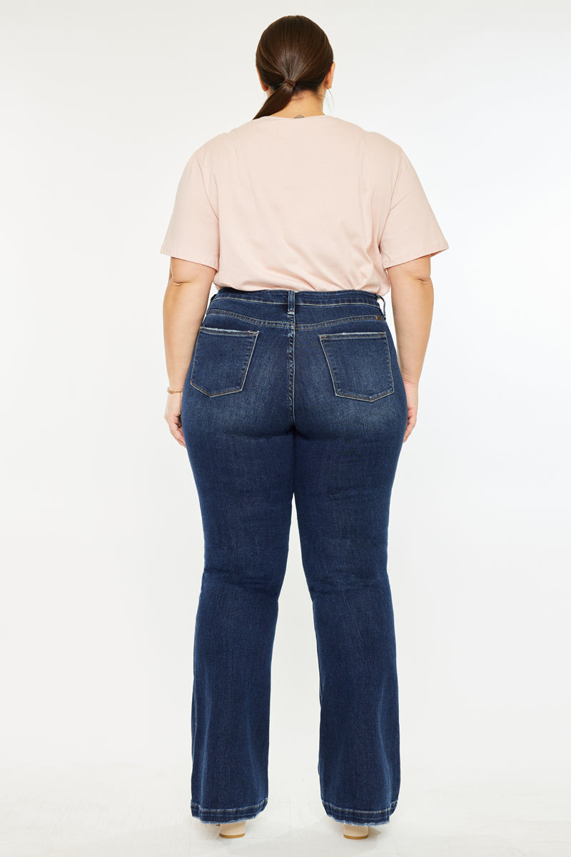 Harley Mid Rise Flare Jeans (Plus Size) - Official Kancan USA